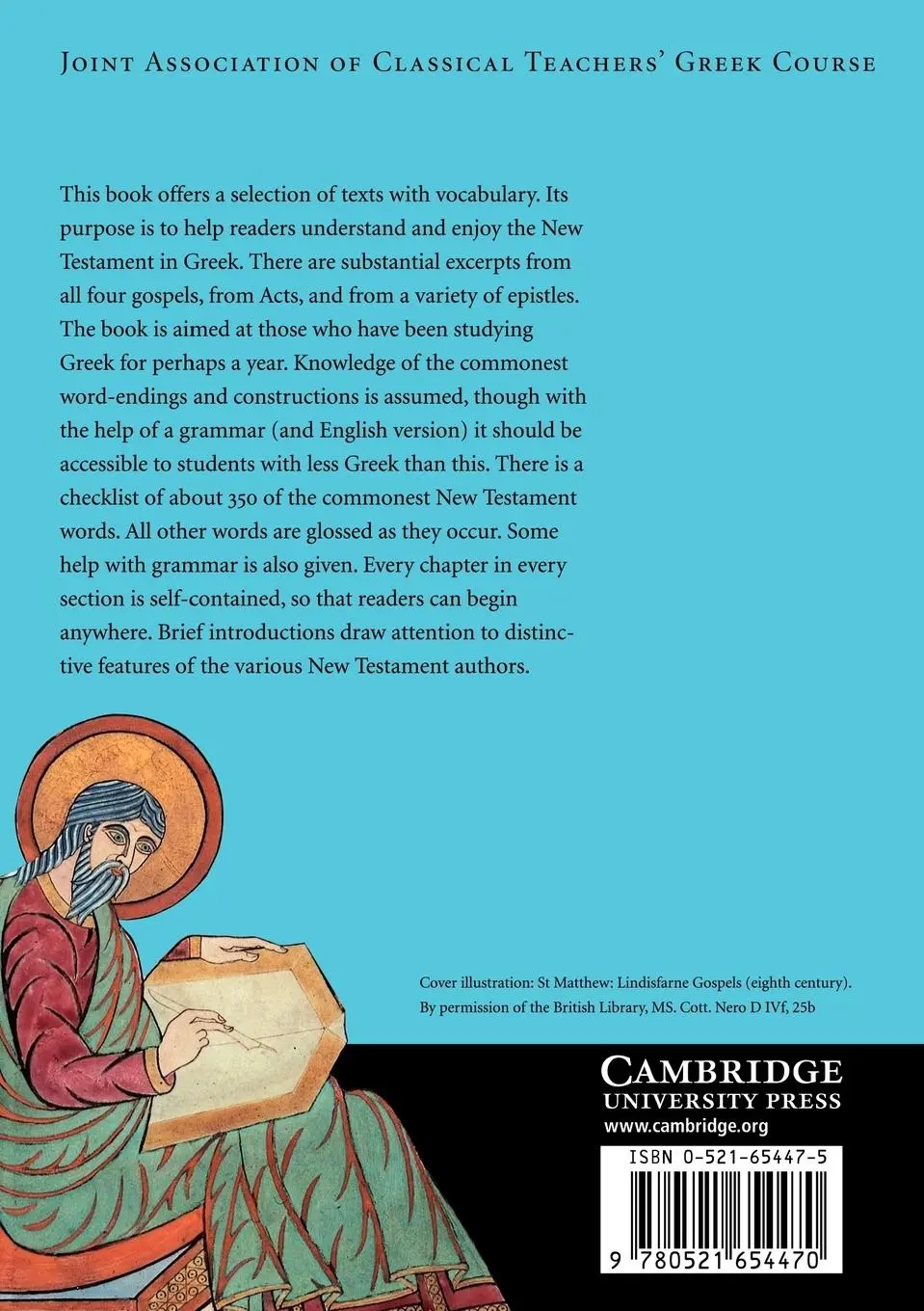 Rückseite: 9780521654470 | New Testament Greek | Joint Association Of Classical Teachers | Buch