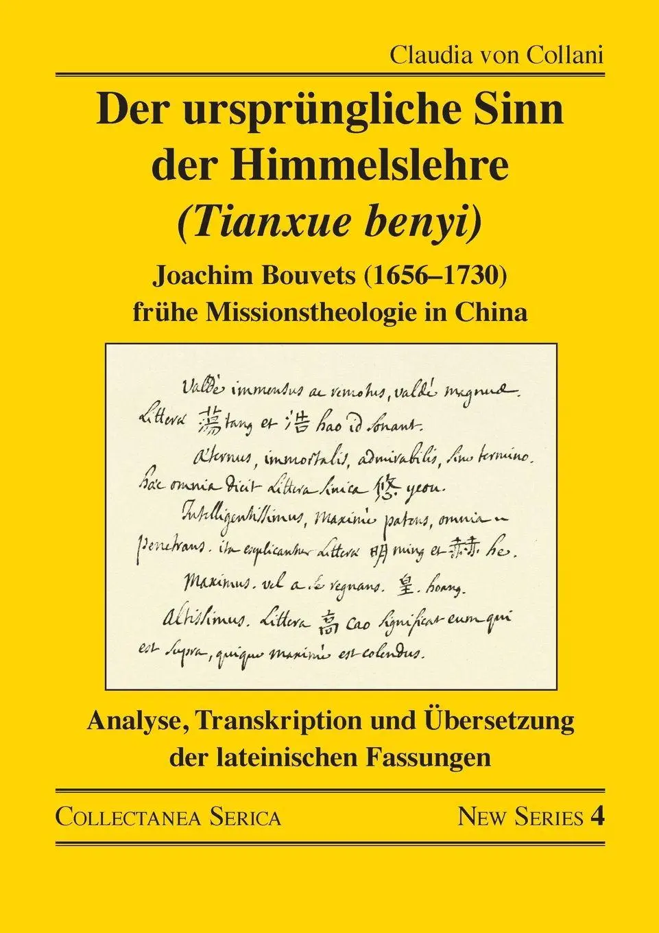 Cover: 9781032324470 | Der ursprungliche Sinn der Himmelslehre (Tianxue benyi) | Collani