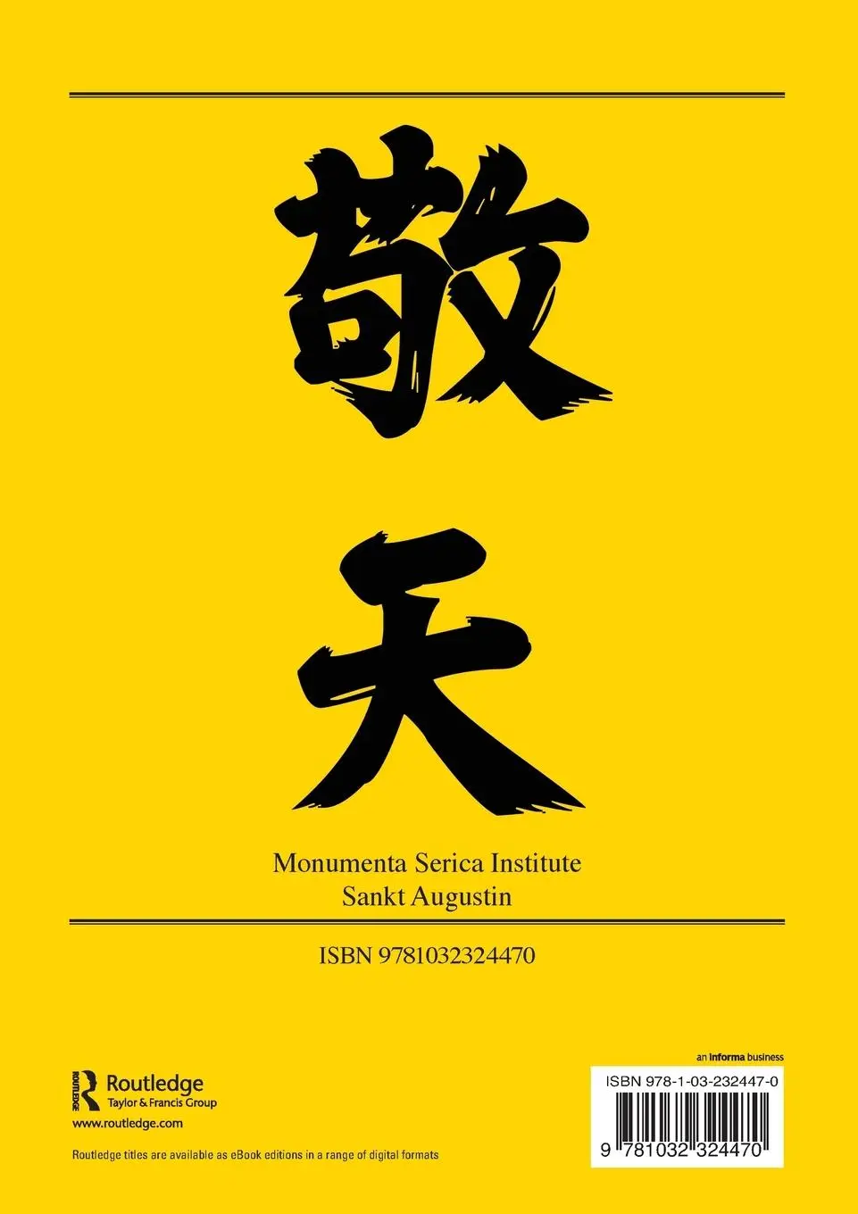Rückseite: 9781032324470 | Der ursprungliche Sinn der Himmelslehre (Tianxue benyi) | Collani