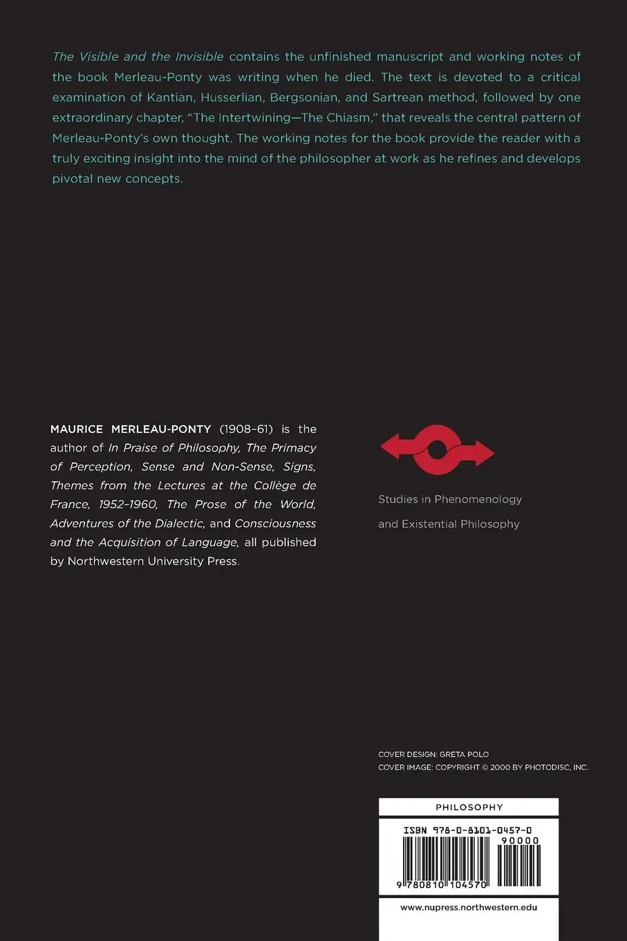 Rückseite: 9780810104570 | The Visible and the Invisible | Maurice Merleau-Ponty | Taschenbuch