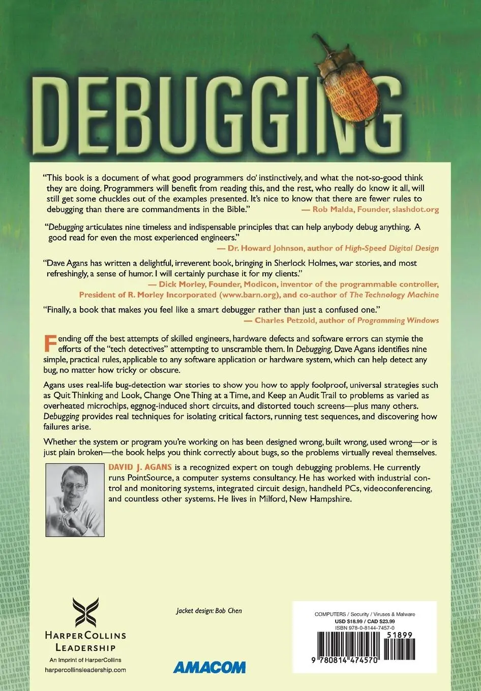 Rückseite: 9780814474570 | Debugging | David J. Agans | Taschenbuch | Kartoniert / Broschiert
