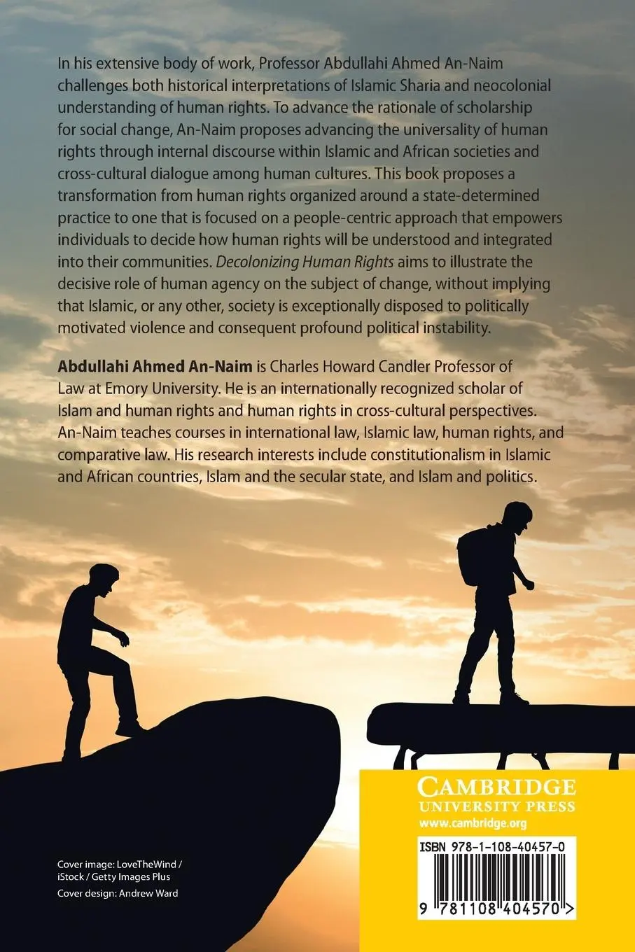 Rückseite: 9781108404570 | Decolonizing Human Rights | Abdullahi Ahmed An-Naim | Taschenbuch