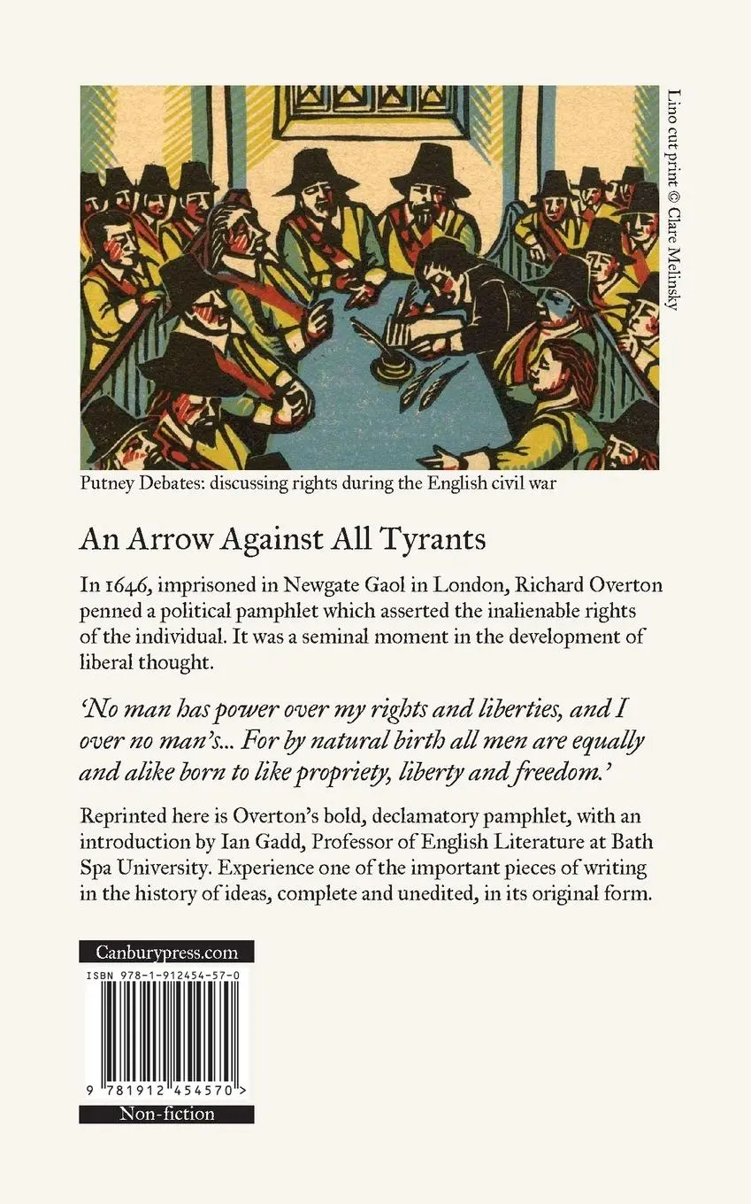 Rückseite: 9781912454570 | An Arrow Against All Tyrants | Richard Overton (u. a.) | Taschenbuch