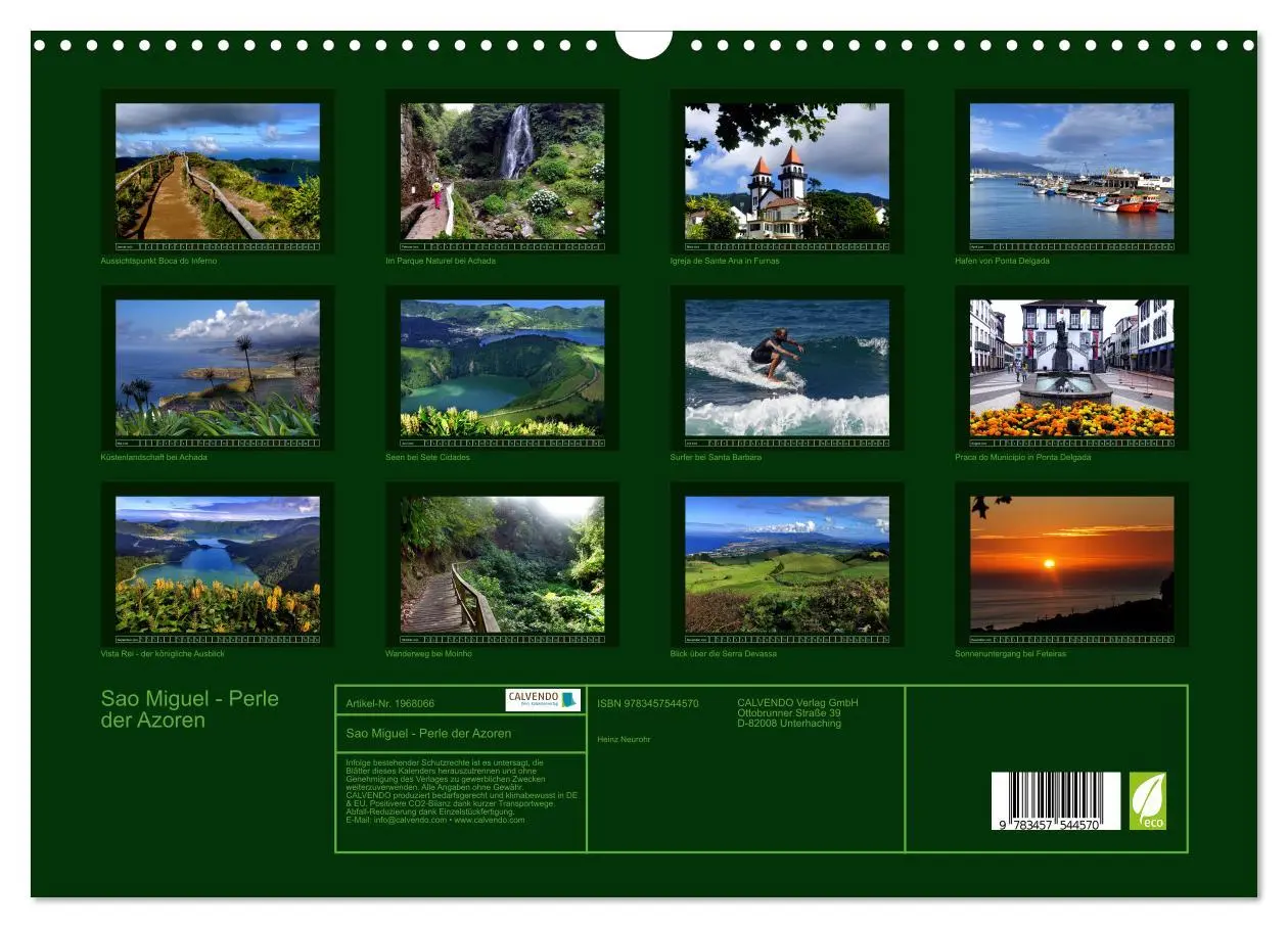 Bild: 9783457544570 | Sao Miguel - Perle der Azoren (Wandkalender 2026 DIN A3 quer),...