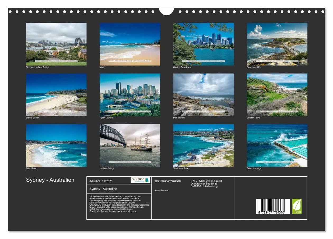 Bild: 9783457784570 | Sydney - Australien (Wandkalender 2026 DIN A3 quer), CALVENDO...
