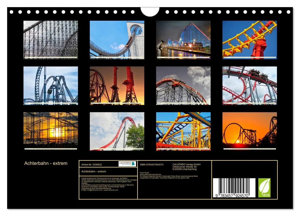Bild: 9783457924570 | Achterbahn - extrem (Wandkalender 2026 DIN A4 quer), CALVENDO...