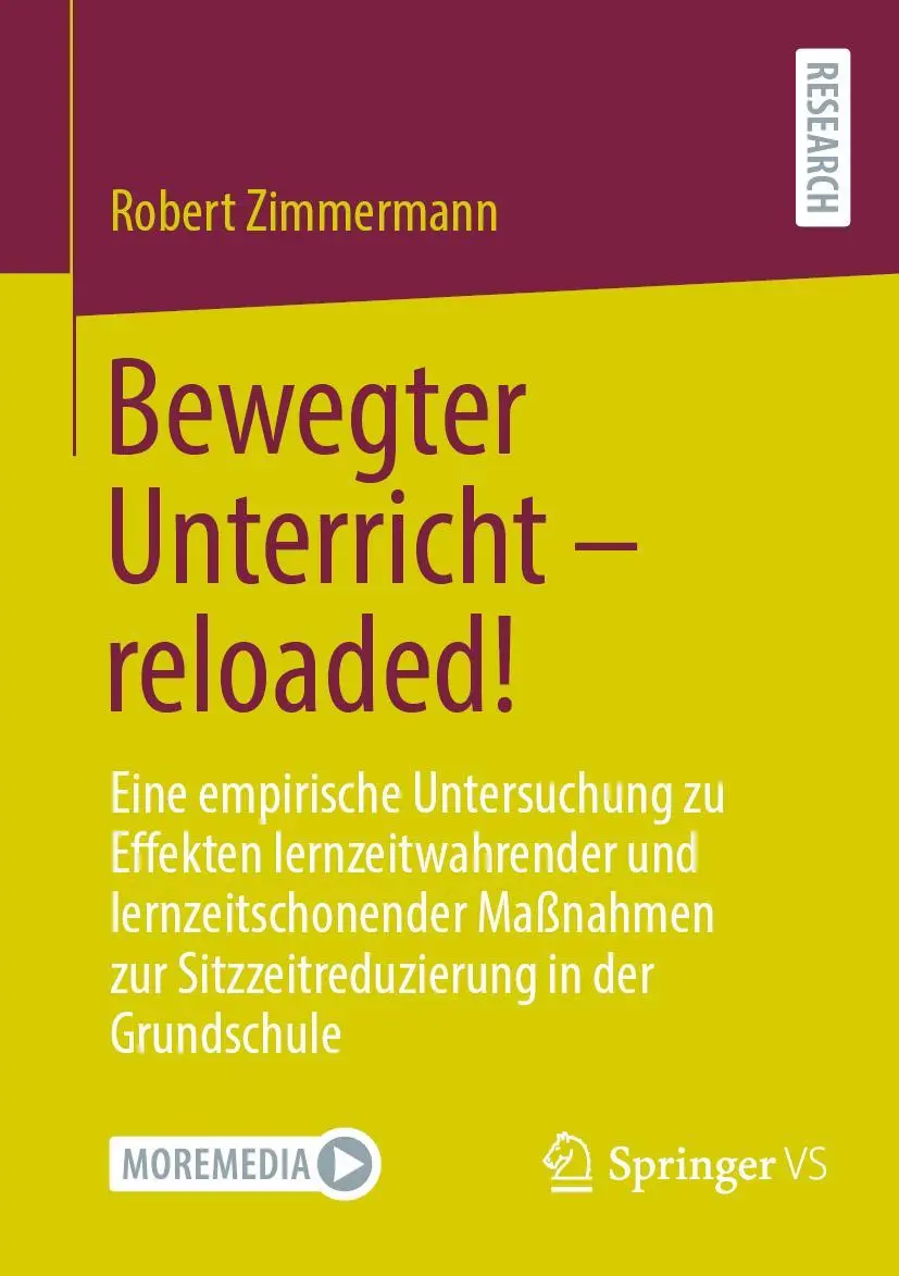 Cover: 9783658374570 | Bewegter Unterricht - reloaded! | Robert Zimmermann | Taschenbuch