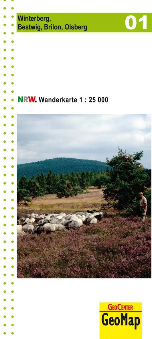 Cover: 9783936184570 | Nordrhein-Westfalen Wanderkarte 01 Winterberg 1 : 25 000 | Geo Map