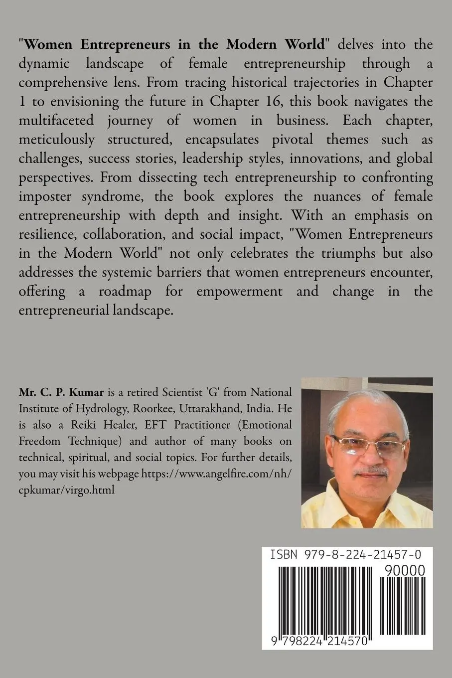 Rückseite: 9798224214570 | Women Entrepreneurs in the Modern World | C. P. Kumar | Taschenbuch