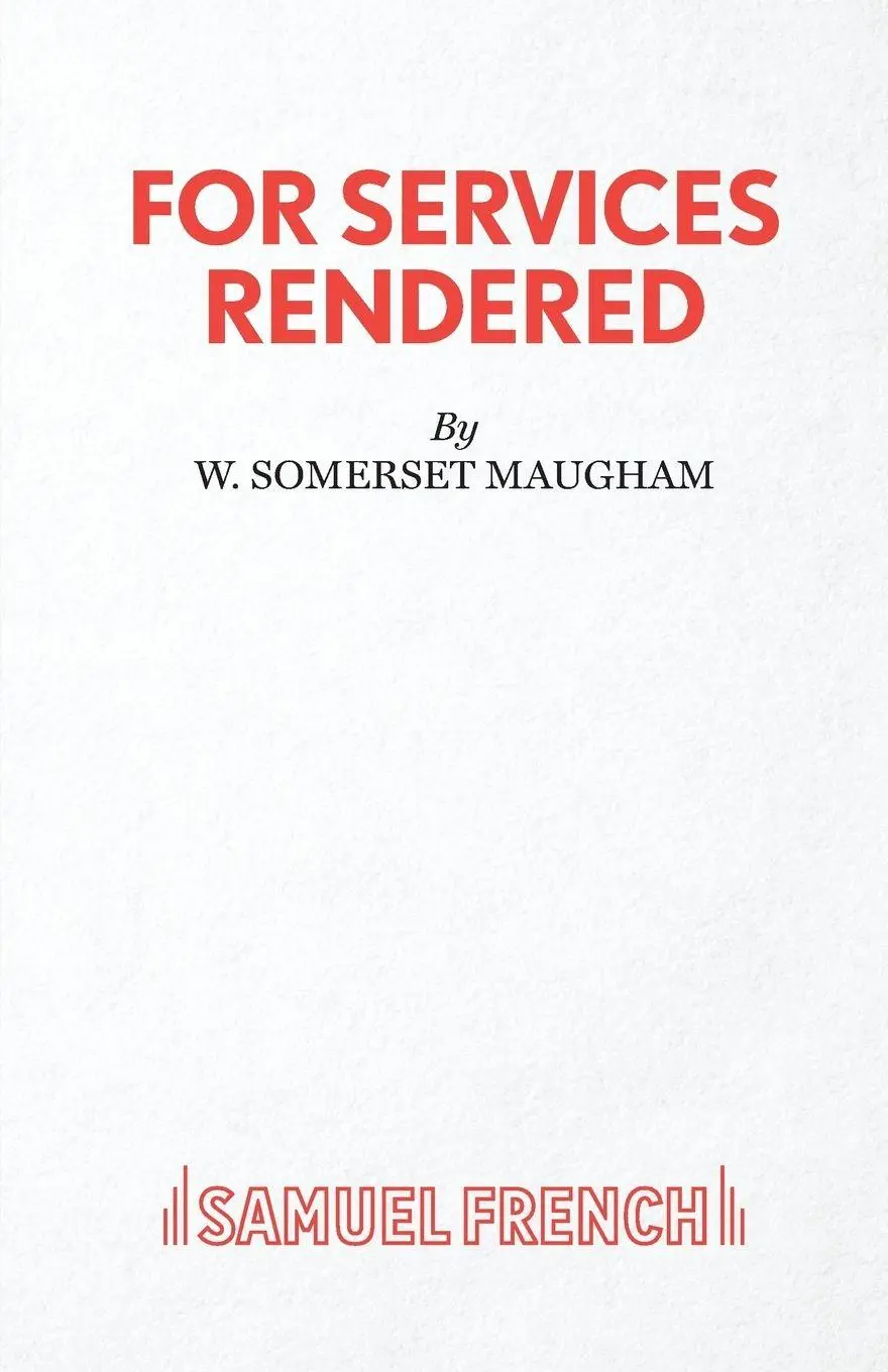 Cover: 9780573114670 | For Services Rendered | W Somerset Maugham | Taschenbuch | Englisch