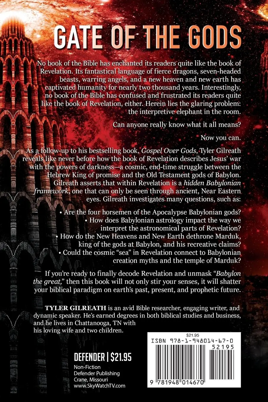 Rückseite: 9781948014670 | Gate of the Gods | Tyler Gilreath | Taschenbuch | Englisch | 2024