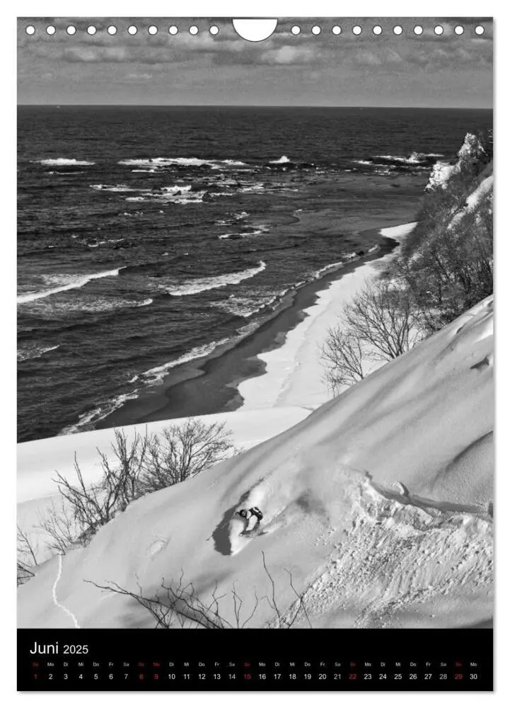 Bild: 9783457084670 | Monochrome Ski (Wandkalender 2025 DIN A4 hoch), CALVENDO...