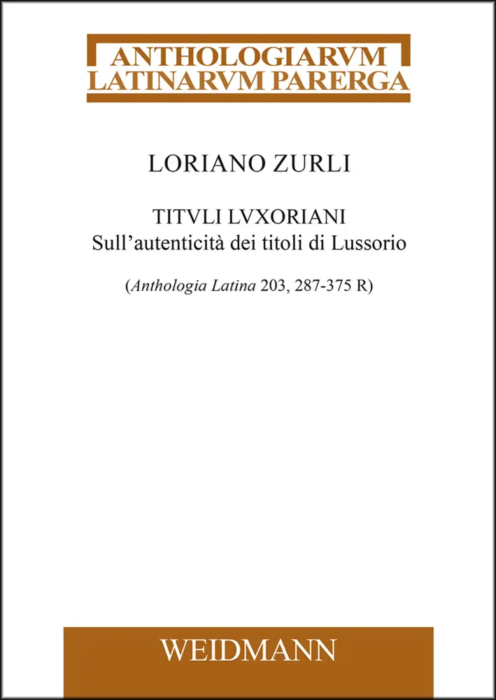 Cover: 9783615004670 | Tituli Luxoriani | Loriano Zurli | Buch | 116 S. | Italienisch | 2024
