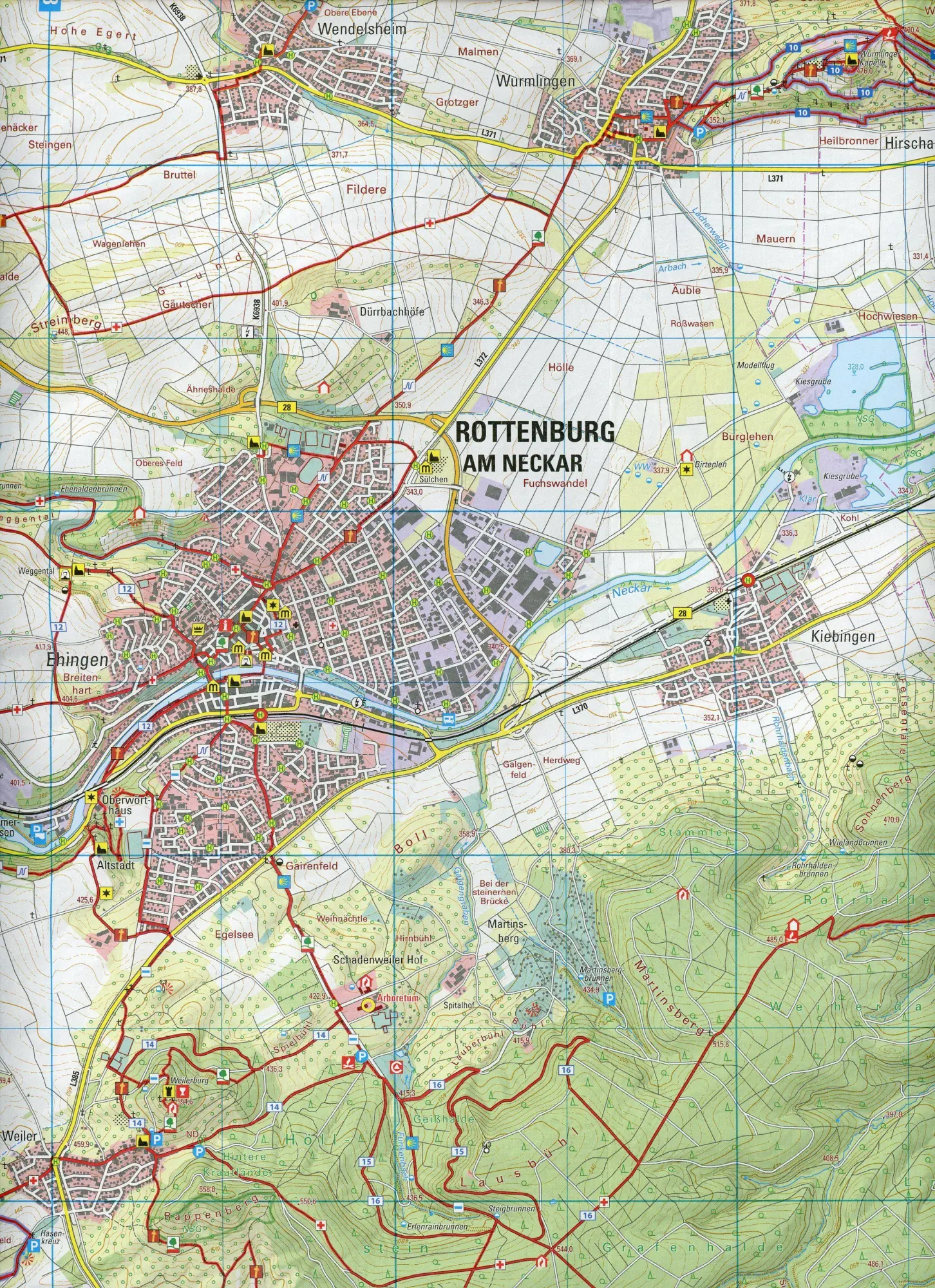 Bild: 9783863984670 | Rottenburg am Neckar 1:25 000 Wanderkarte | LGL | (Land-)Karte | 2 S.
