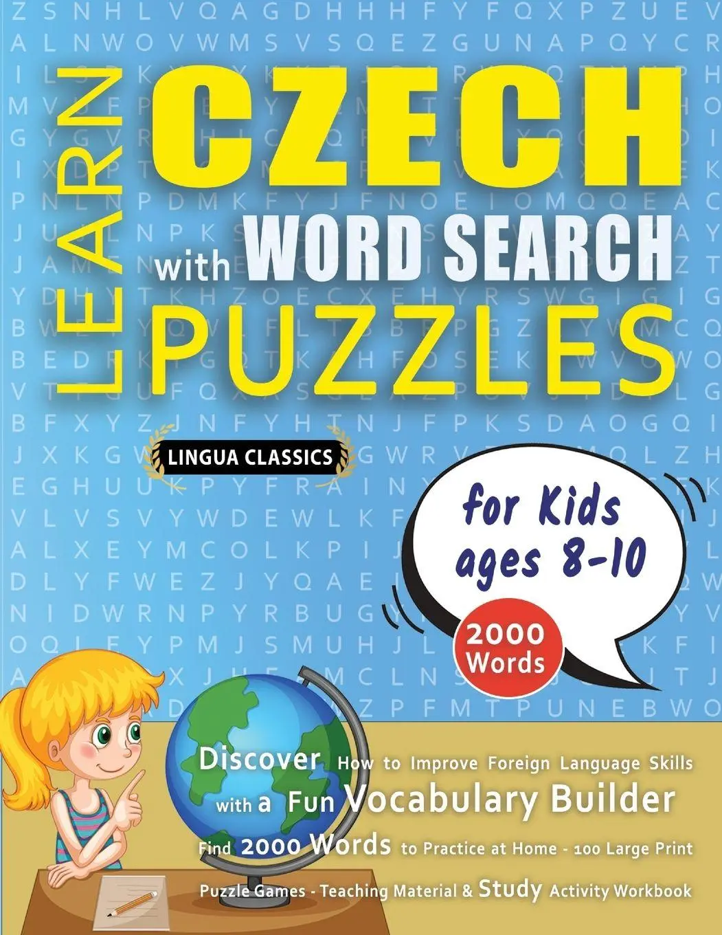 Cover: 9798349044670 | LEARN CZECH WITH WORD SEARCH PUZZLES FOR KIDS 8 - 10 - Discover How...