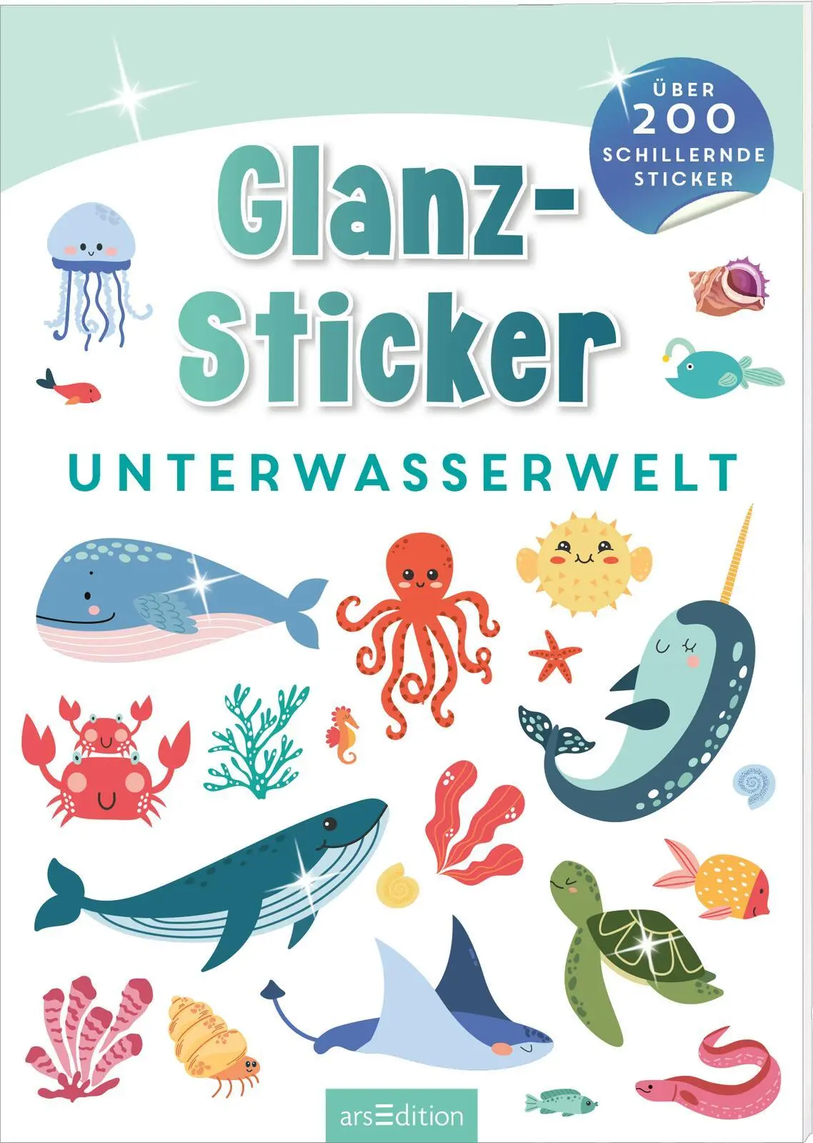 Cover: 4014489134770 | Glanz-Sticker - Unterwasserwelt | Über 200 schillernde Sticker | 16 S.