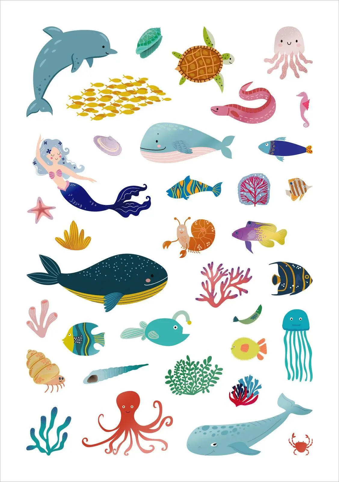 Bild: 4014489134770 | Glanz-Sticker - Unterwasserwelt | Über 200 schillernde Sticker | 16 S.