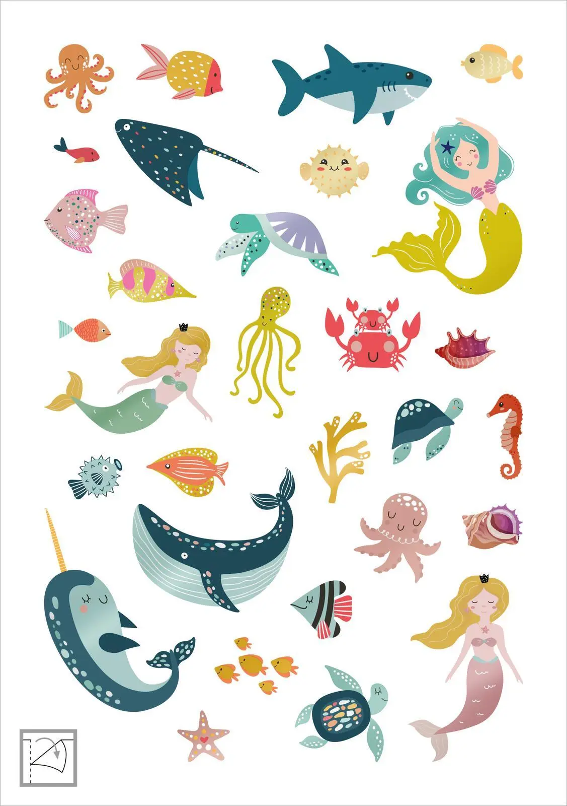 Bild: 4014489134770 | Glanz-Sticker - Unterwasserwelt | Über 200 schillernde Sticker | 16 S.