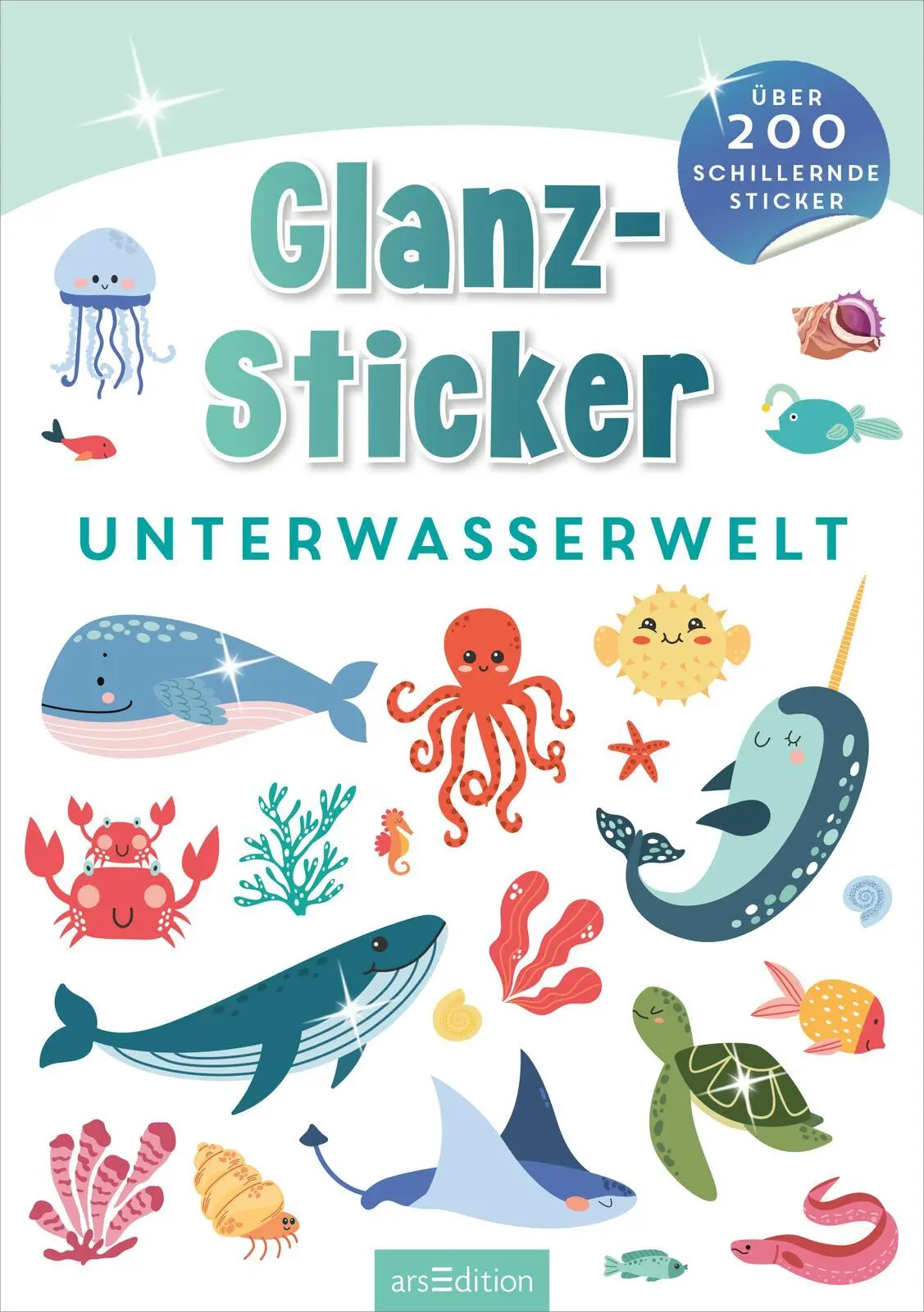 Bild: 4014489134770 | Glanz-Sticker - Unterwasserwelt | Über 200 schillernde Sticker | 16 S.