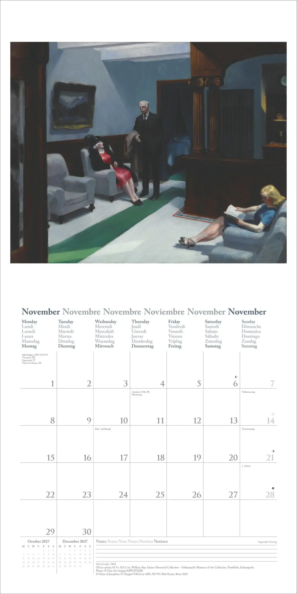 Bild: 4069095014770 | Edward Hopper 2027 | Neumann Verlage GmbH &amp; Co KG | Kalender | 14 S.