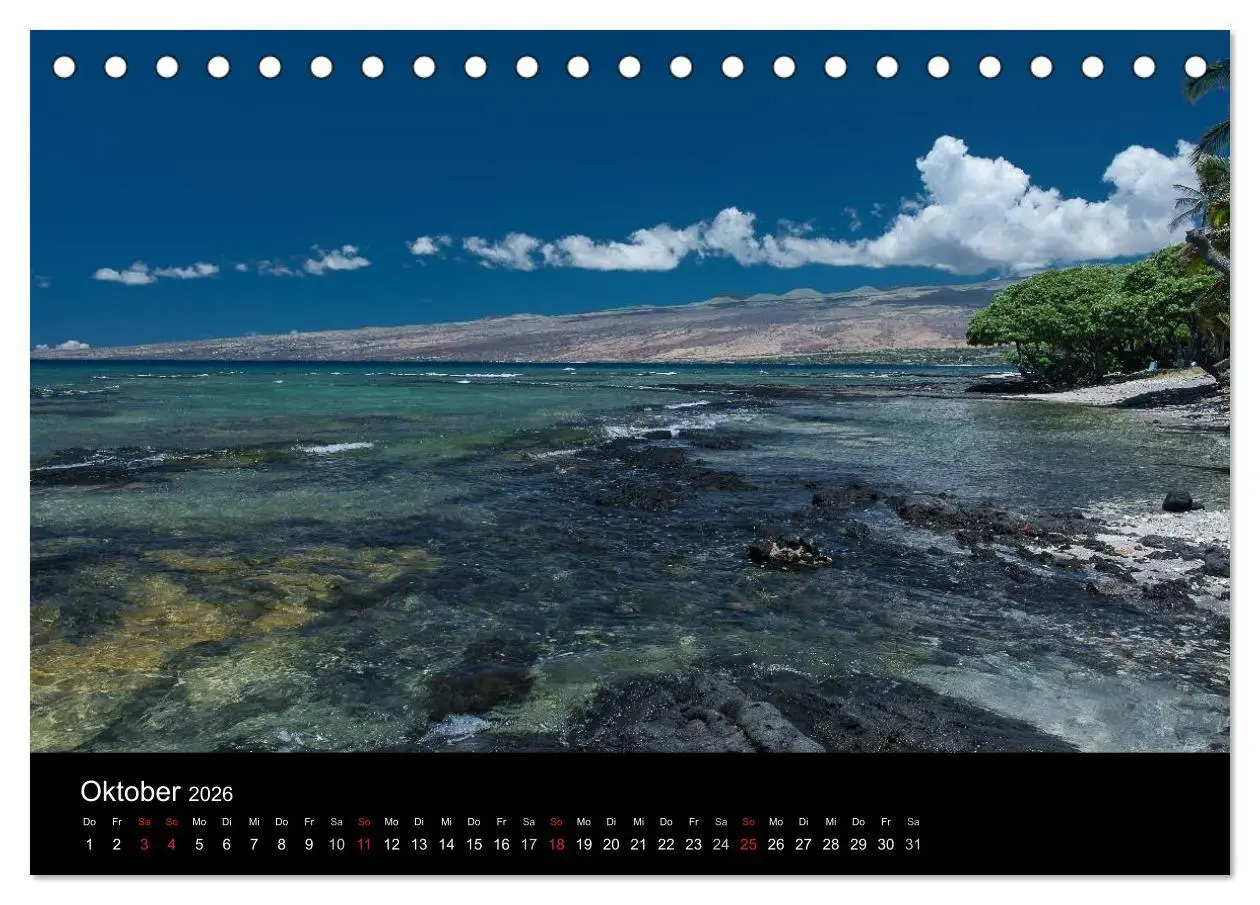 Bild: 9783516164770 | Hawaiianische Träume Big Island (Tischkalender 2026 DIN A5 quer),...