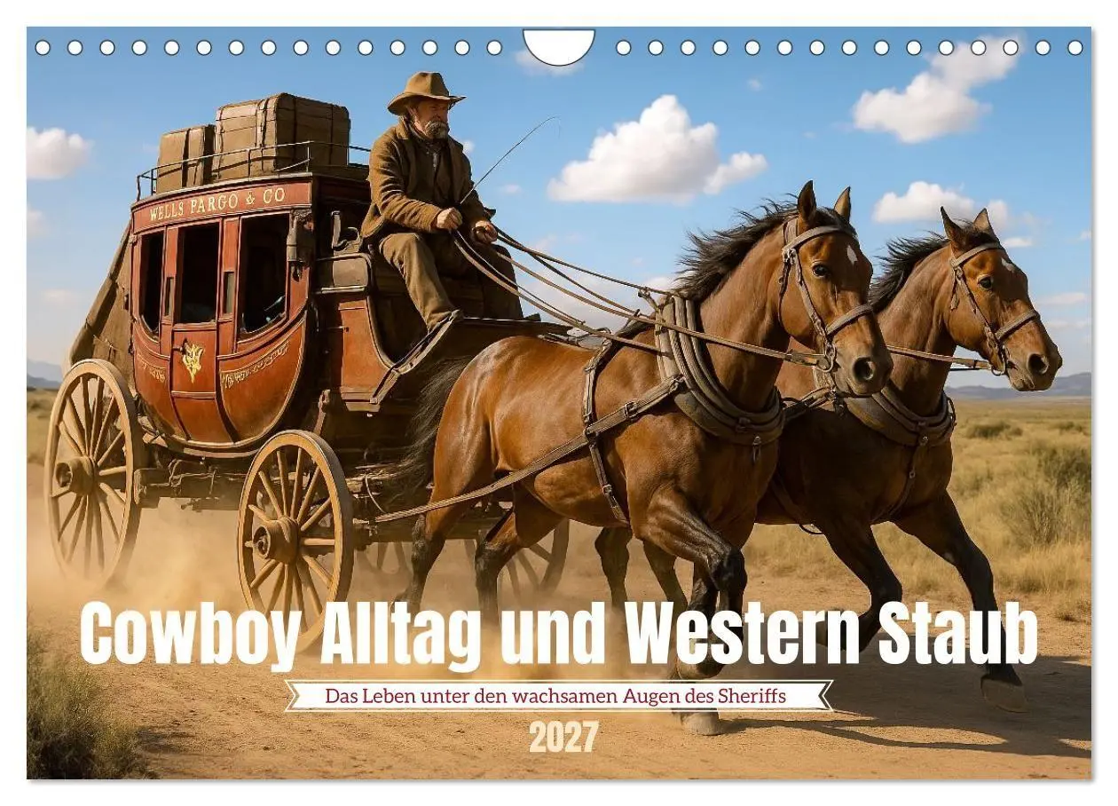 Cover: 9783516924770 | Cowboy Alltag und Western Staub (Wandkalender 2027 DIN A4 quer),...