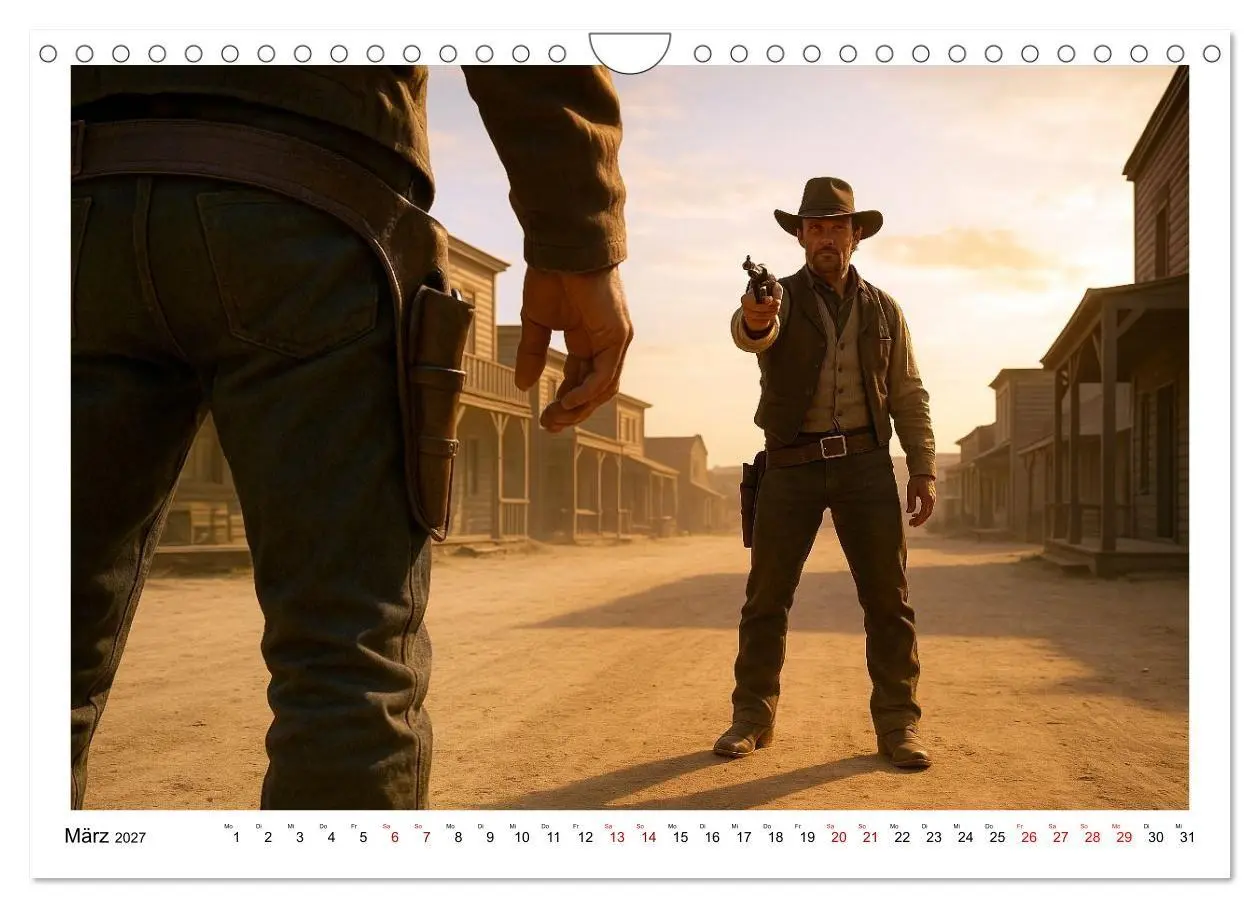 Bild: 9783516924770 | Cowboy Alltag und Western Staub (Wandkalender 2027 DIN A4 quer),...