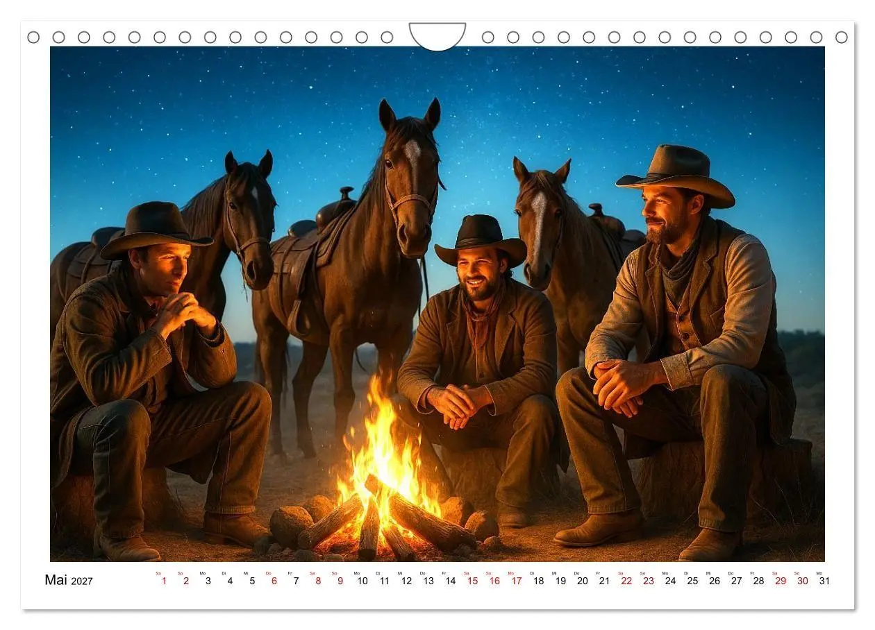 Bild: 9783516924770 | Cowboy Alltag und Western Staub (Wandkalender 2027 DIN A4 quer),...