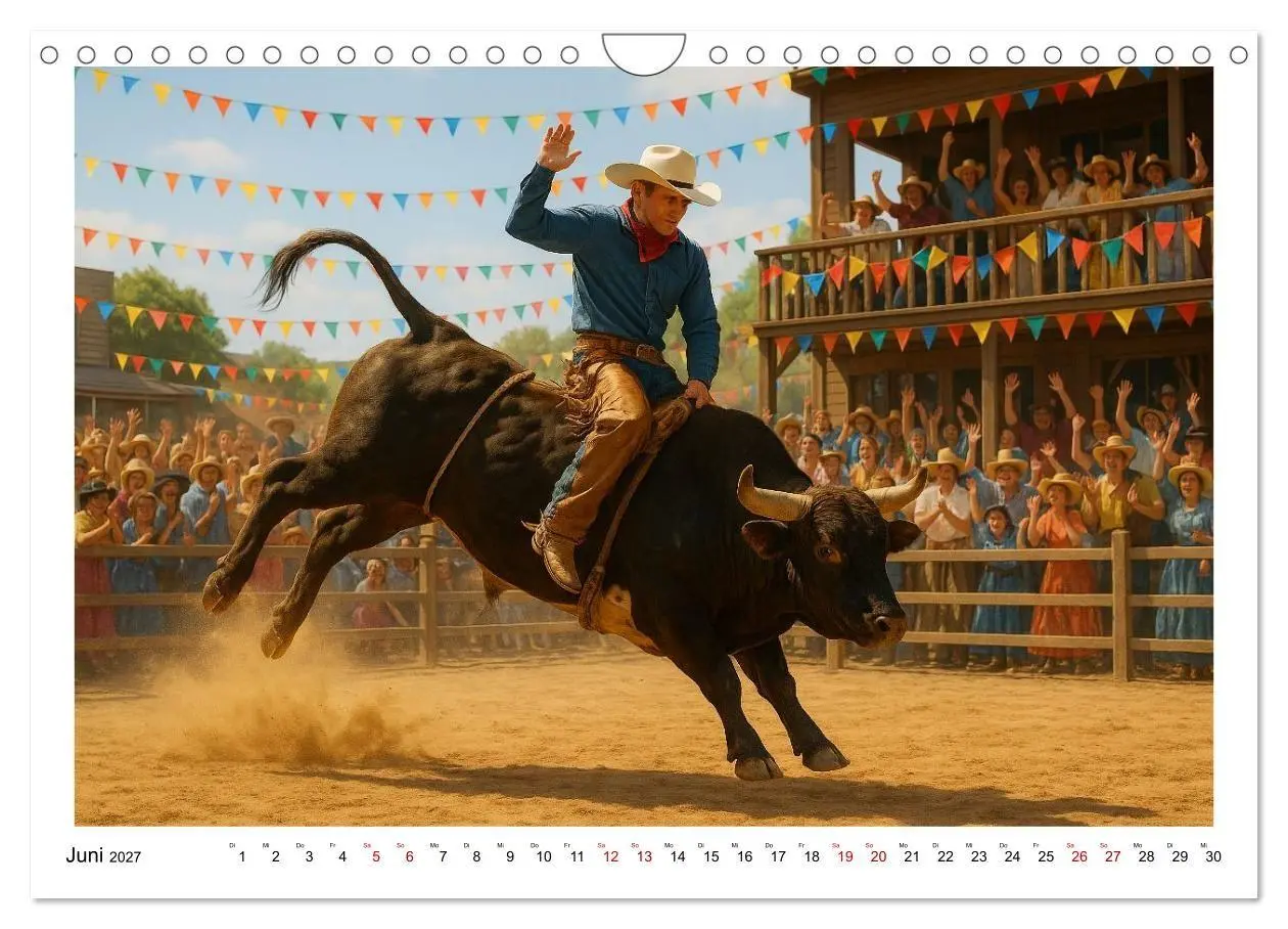 Bild: 9783516924770 | Cowboy Alltag und Western Staub (Wandkalender 2027 DIN A4 quer),...