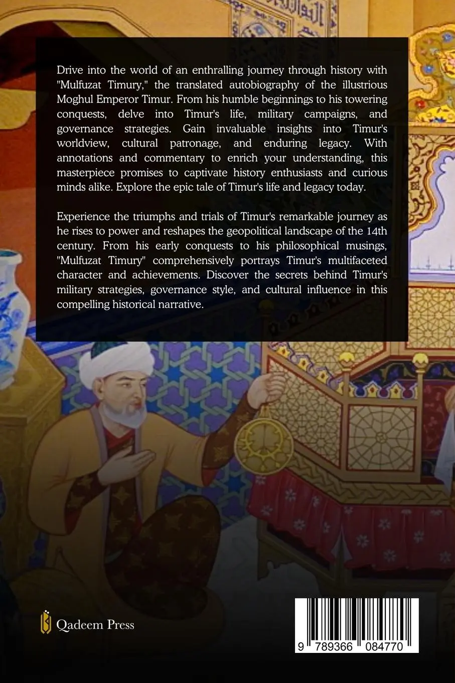 Rückseite: 9789366084770 | Malfuzat Timury - Autobiography of Moghul Emperor Timur | Hussyny