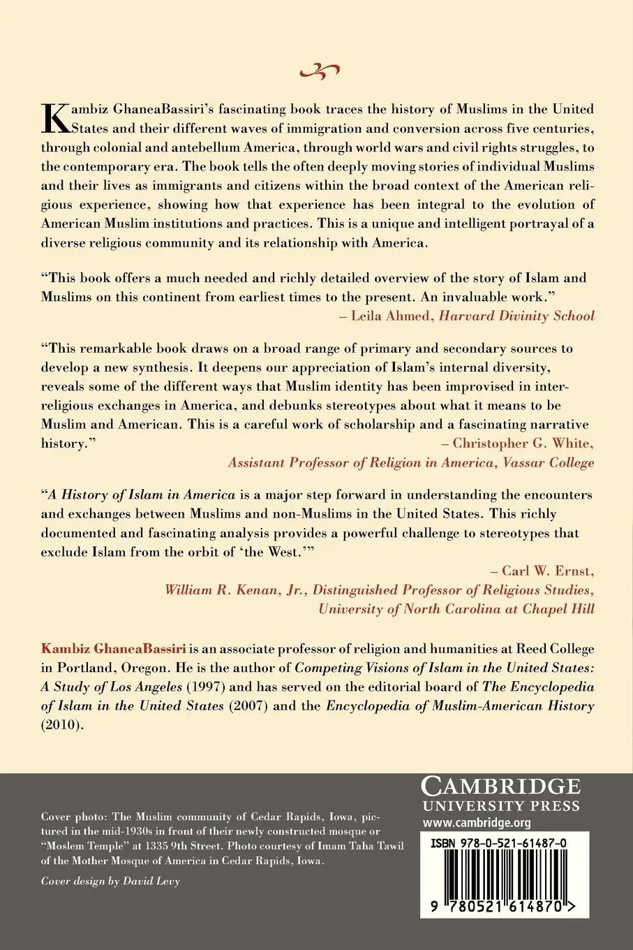 Rückseite: 9780521614870 | A History of Islam in America | Kambiz Ghaneabassiri | Taschenbuch