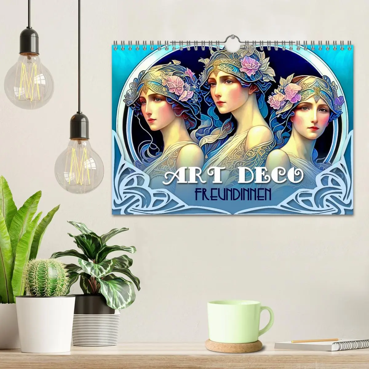 Bild: 9783457374870 | Art Deco Freundinnen (Wandkalender 2026 DIN A4 quer), CALVENDO...