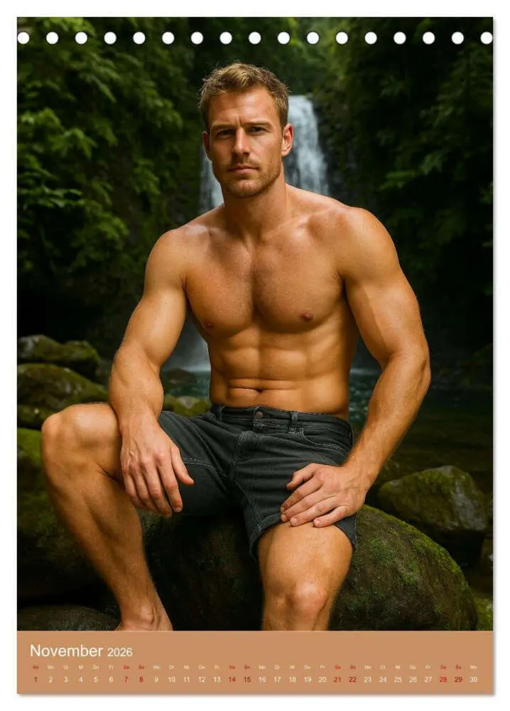 Bild: 9783516604870 | Sexy Männer weltweit (Tischkalender 2026 DIN A5 hoch), CALVENDO...
