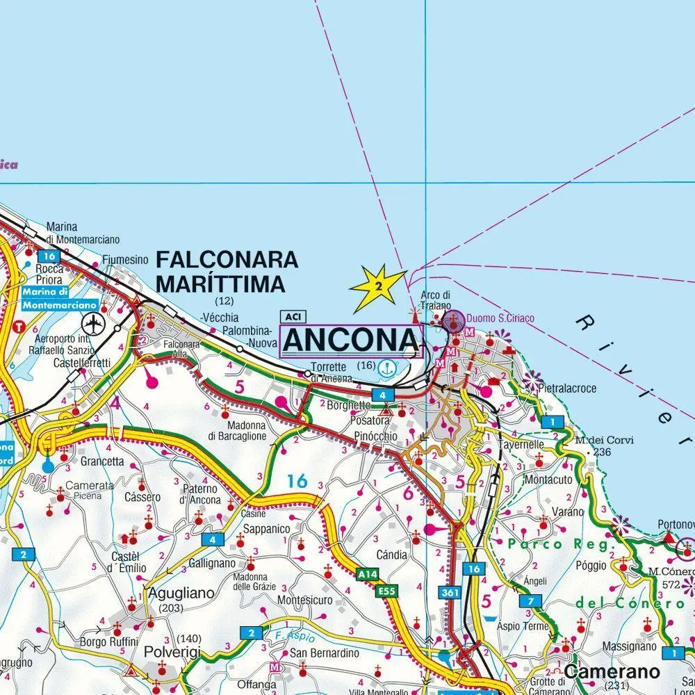 Bild: 9783707914870 | Marken - Ancona 1 : 150 000 | Top 10 Tips | (Land-)Karte | Deutsch