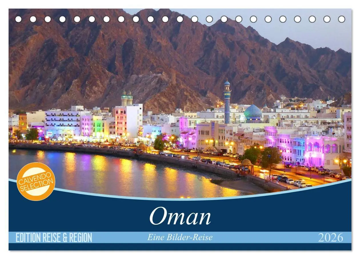 Cover: 9783516214970 | Oman - Eine Bilder-Reise (Tischkalender 2026 DIN A5 quer), CALVENDO...