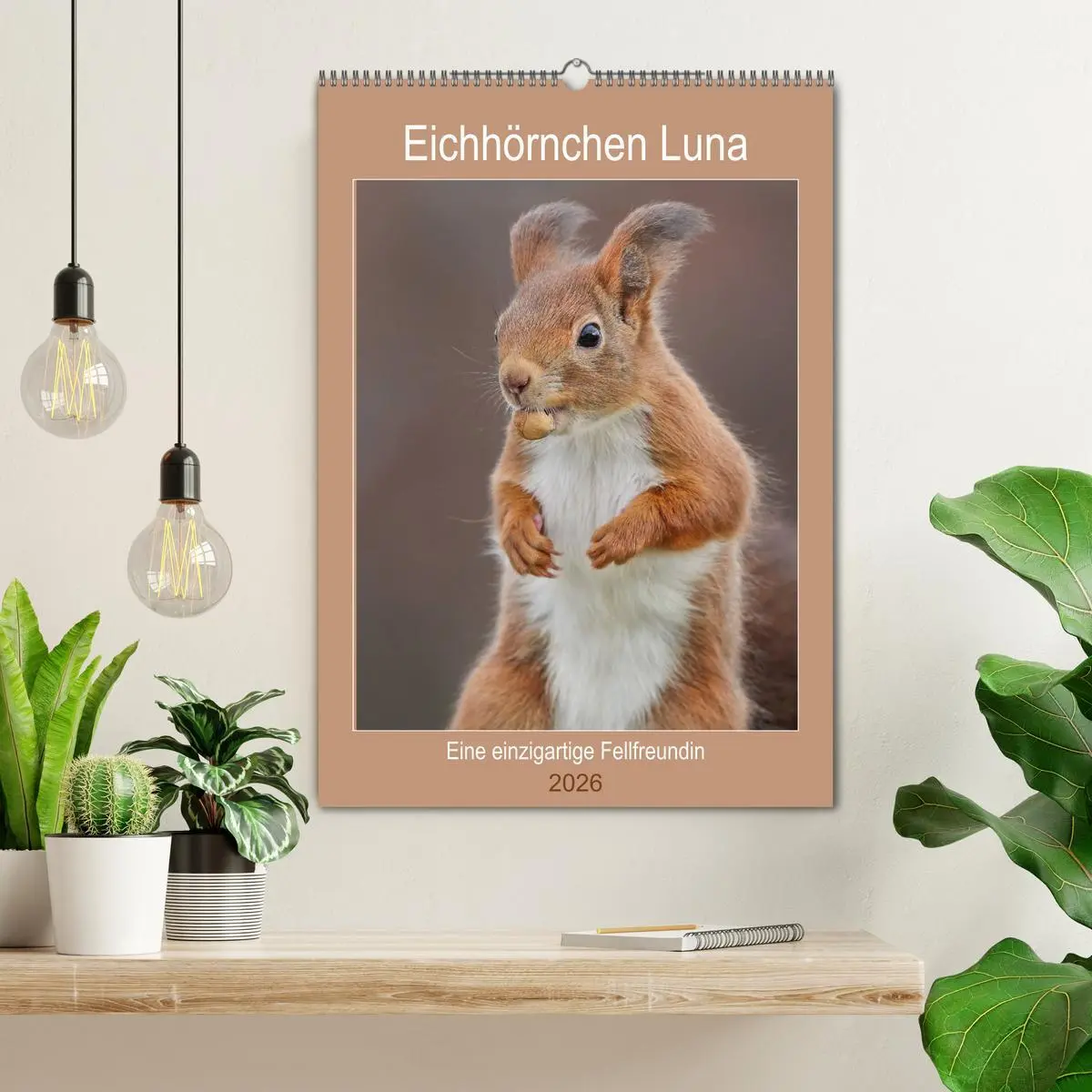 Bild: 9783516384970 | Eichhörnchen Luna (Wandkalender 2026 DIN A2 hoch), CALVENDO...