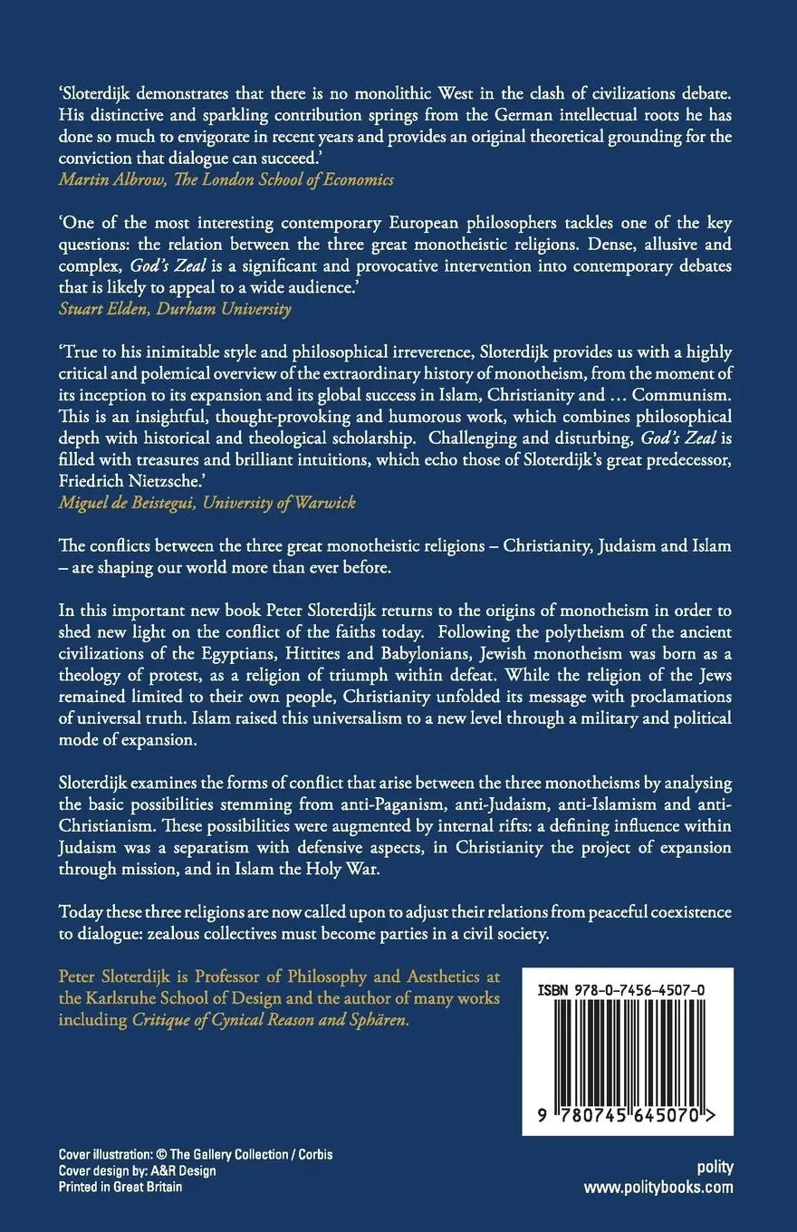 Rückseite: 9780745645070 | God's Zeal | The Battle of the Three Monotheisms | Peter Sloterdijk