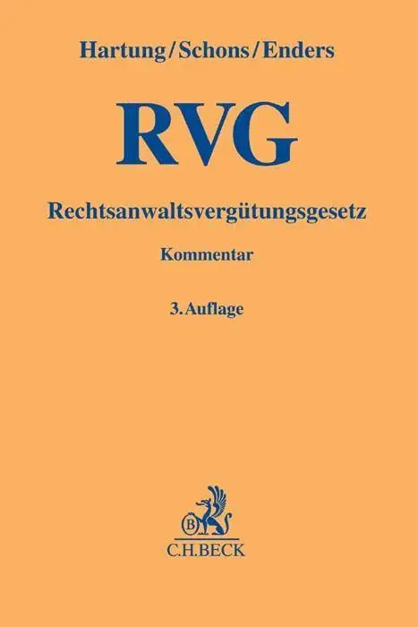 Rechtsanwaltsvergütungsgesetz. RVG - Neuware