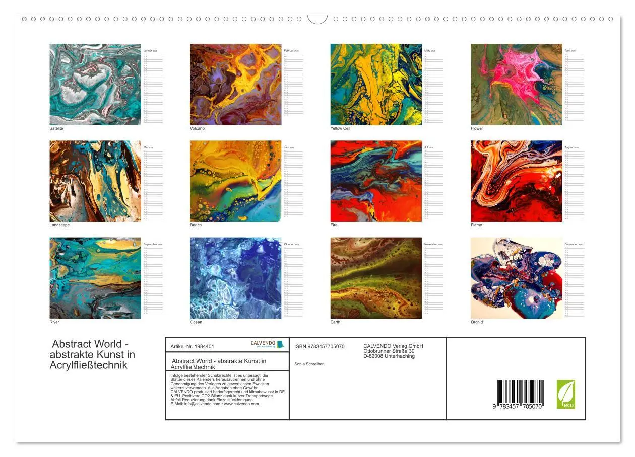 Bild: 9783457705070 | Abstract World - abstrakte Kunst in Acrylfließtechnik (hochwertiger...