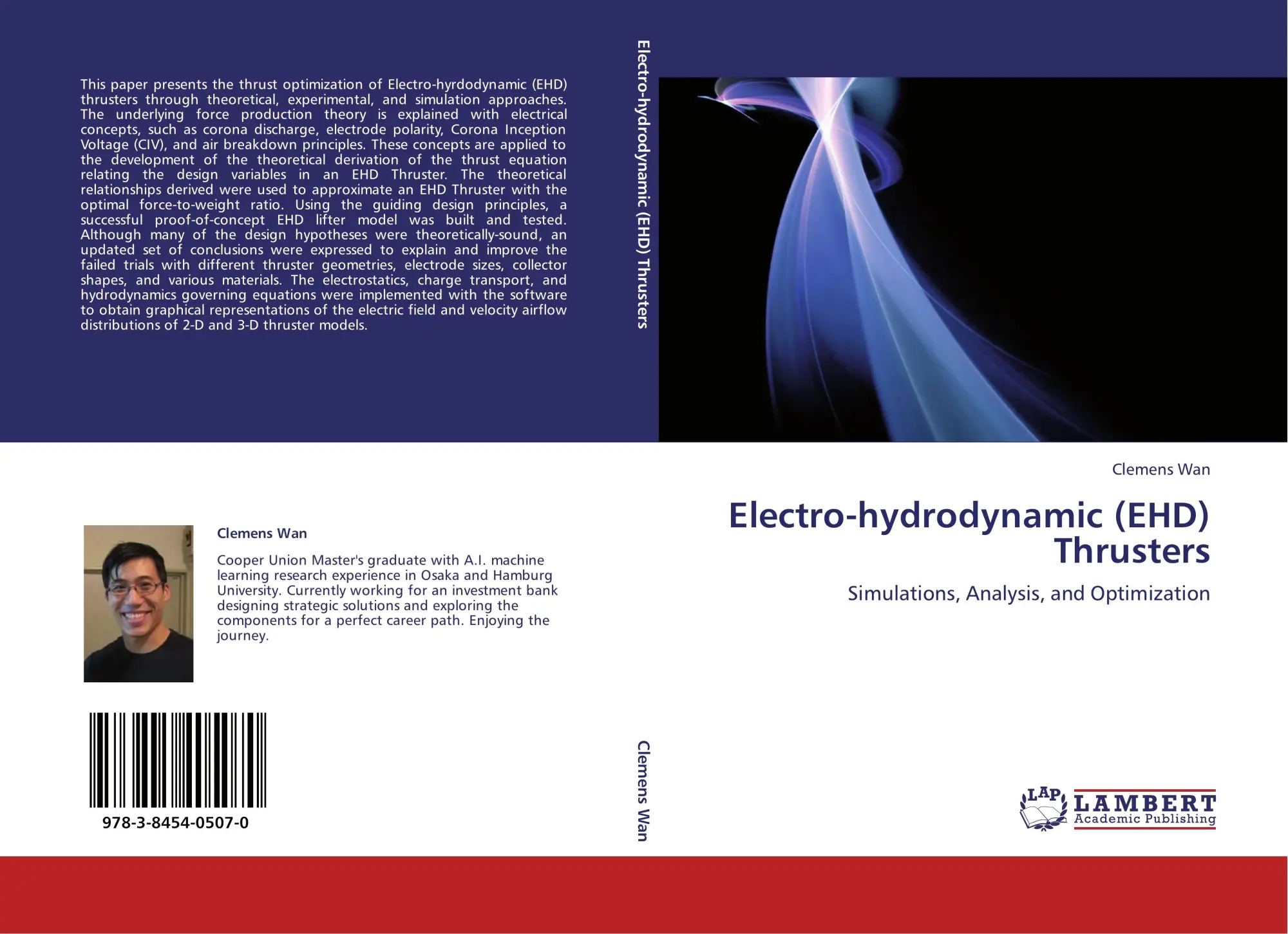 Cover: 9783845405070 | Electro-hydrodynamic (EHD) Thrusters | Clemens Wan | Taschenbuch