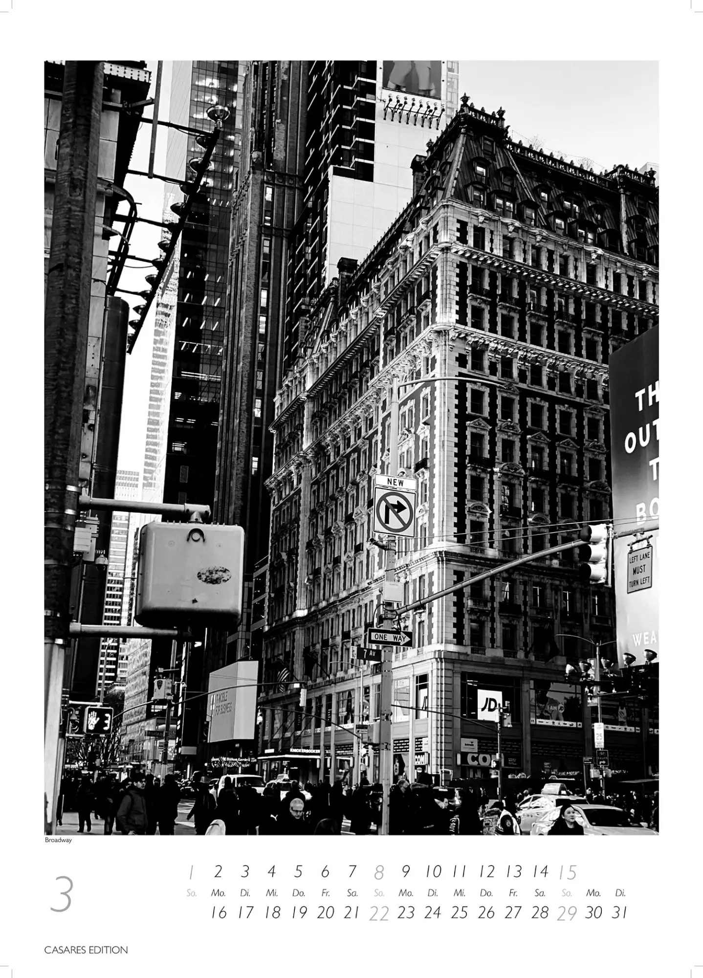Bild: 9781835245170 | New York schwarz-weiss 2026 L 59x42cm | H. W. Schawe | Kalender | 2026