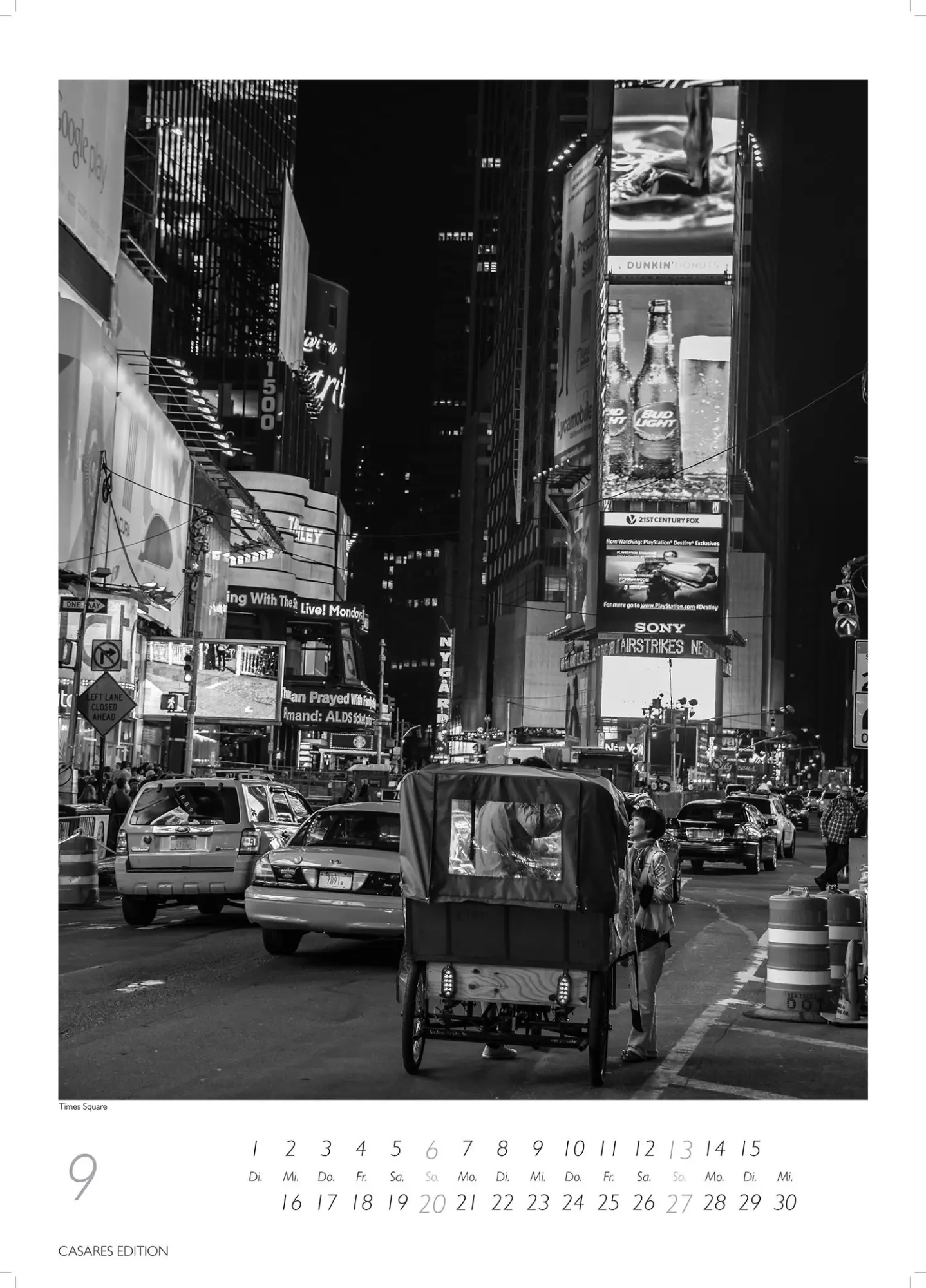 Bild: 9781835245170 | New York schwarz-weiss 2026 L 59x42cm | H. W. Schawe | Kalender | 2026