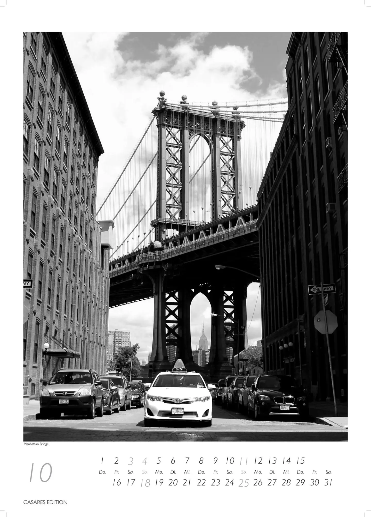Bild: 9781835245170 | New York schwarz-weiss 2026 L 59x42cm | H. W. Schawe | Kalender | 2026