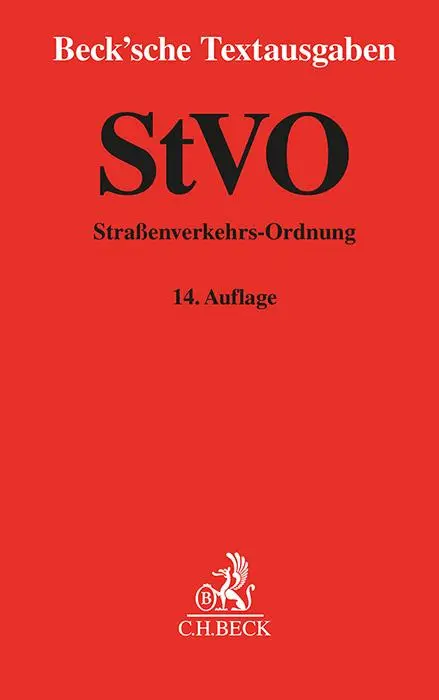 Cover: 9783406825170 | StVO | Straßenverkehrs-Ordnung - Rechtsstand: 1. Mai 2024 | Müller | V