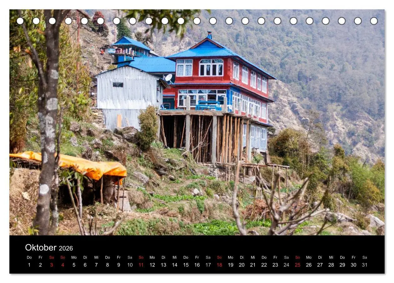 Bild: 9783516025170 | Namaste Nepal (Tischkalender 2026 DIN A5 quer), CALVENDO...