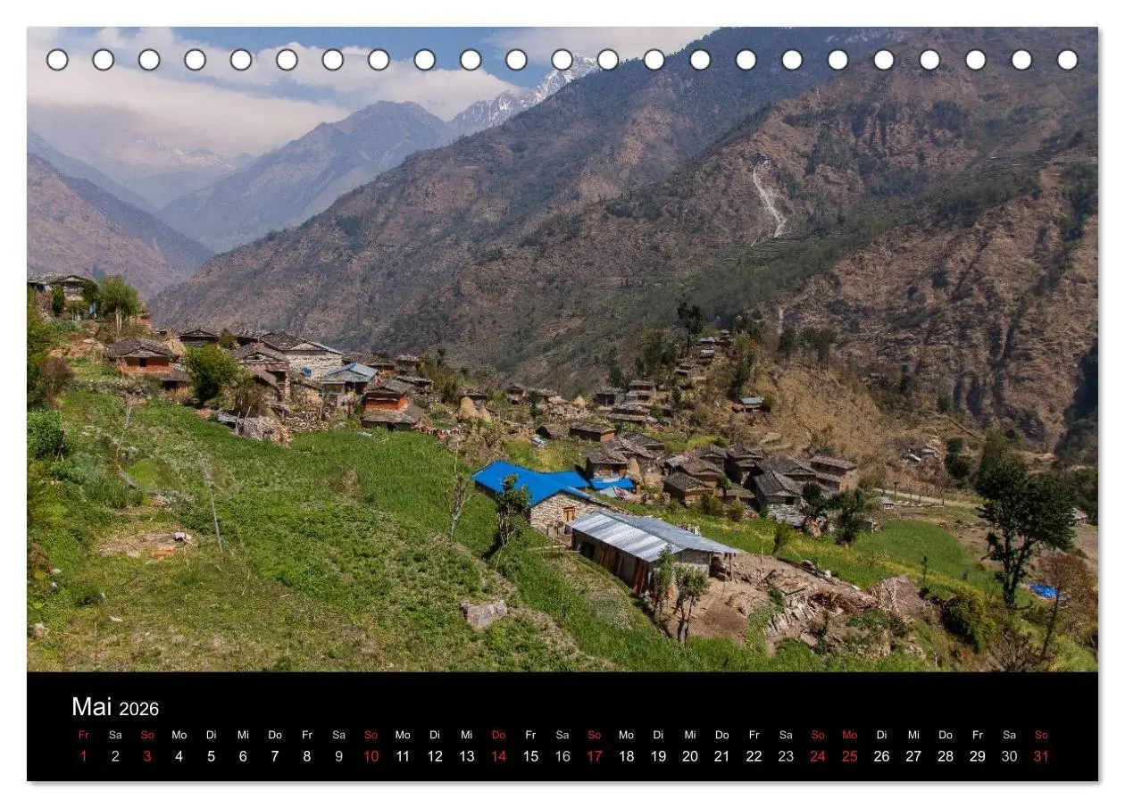 Bild: 9783516025170 | Namaste Nepal (Tischkalender 2026 DIN A5 quer), CALVENDO...
