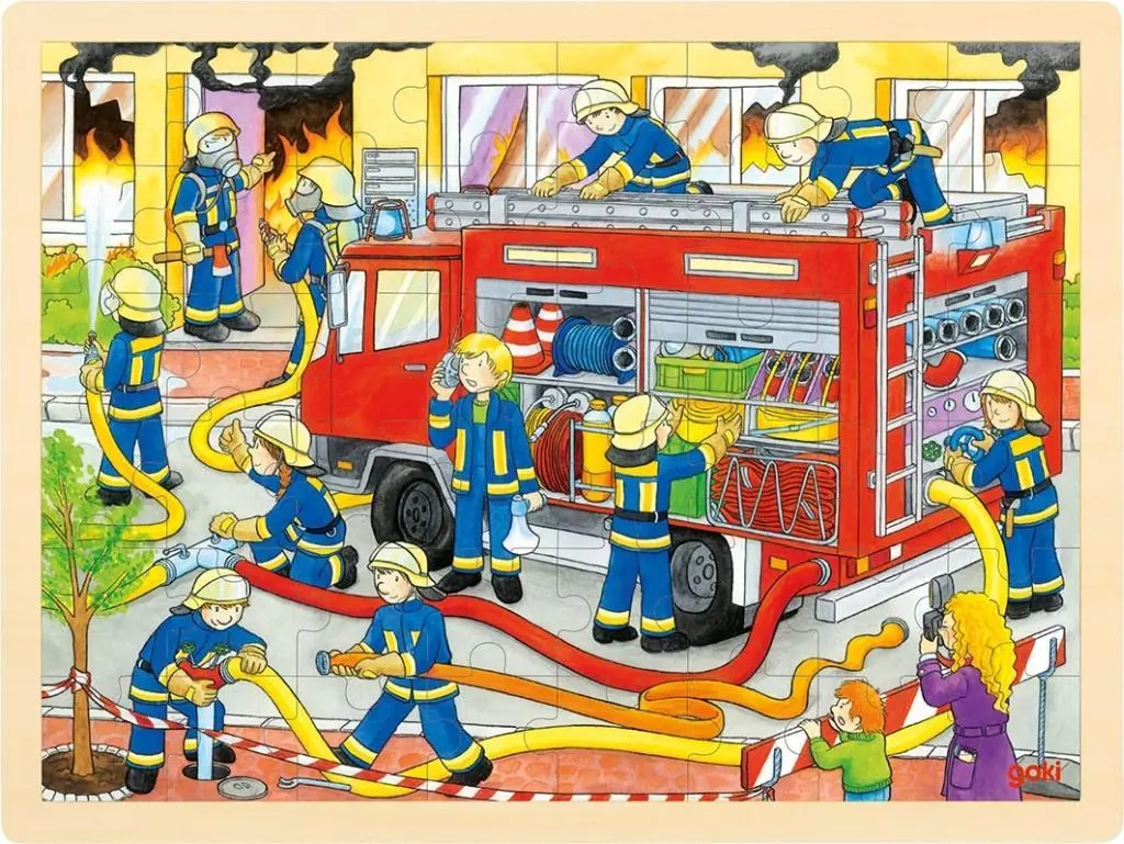 Cover: 4013594575270 | Einlegepuzzle Feuerwehreinsatz | Spiel | 57527 | Deutsch | 2019