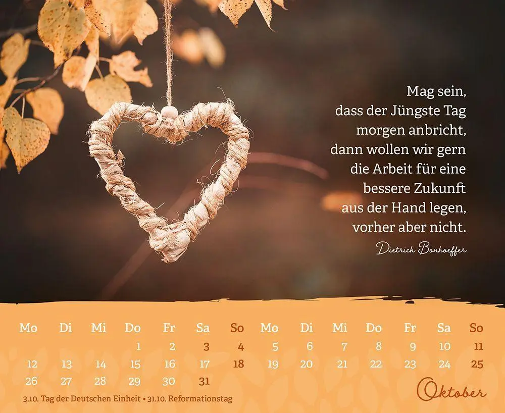 Bild: 4250222905270 | Behütet und getröstet jeden Tag 2027 | Dietrich Bonhoeffer | Kalender