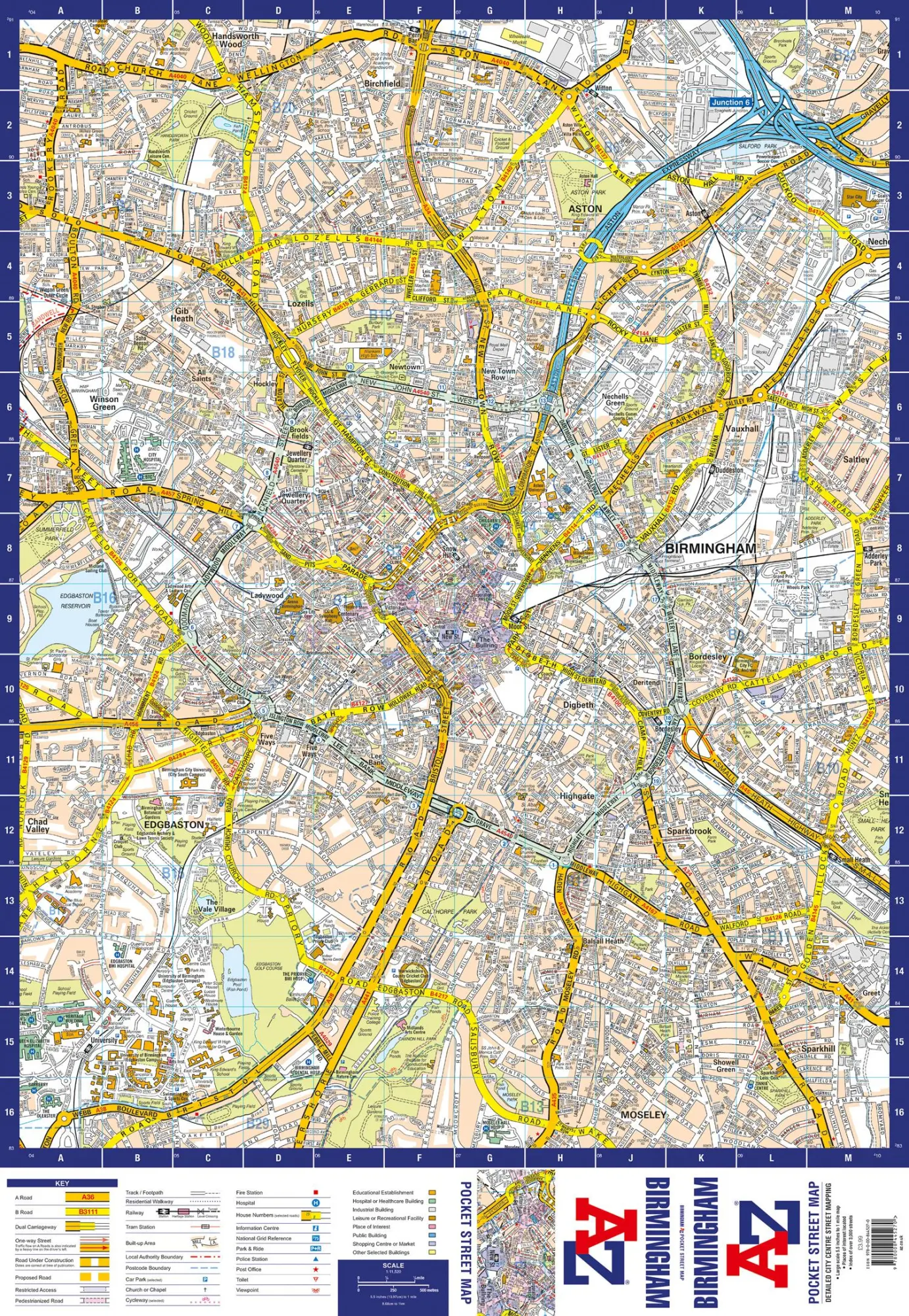 Bild: 9780008445270 | Birmingham A-Z Pocket Street Map | A-Z Maps | (Land-)Karte | Englisch