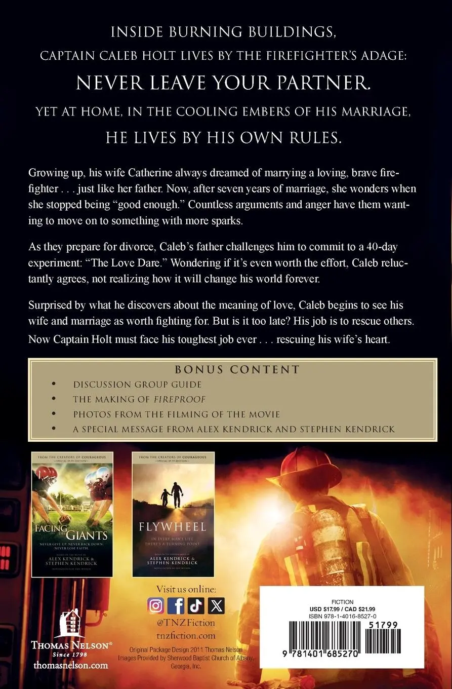Rückseite: 9781401685270 | Fireproof | Alex Kendrick (u. a.) | Taschenbuch | Englisch | 2011